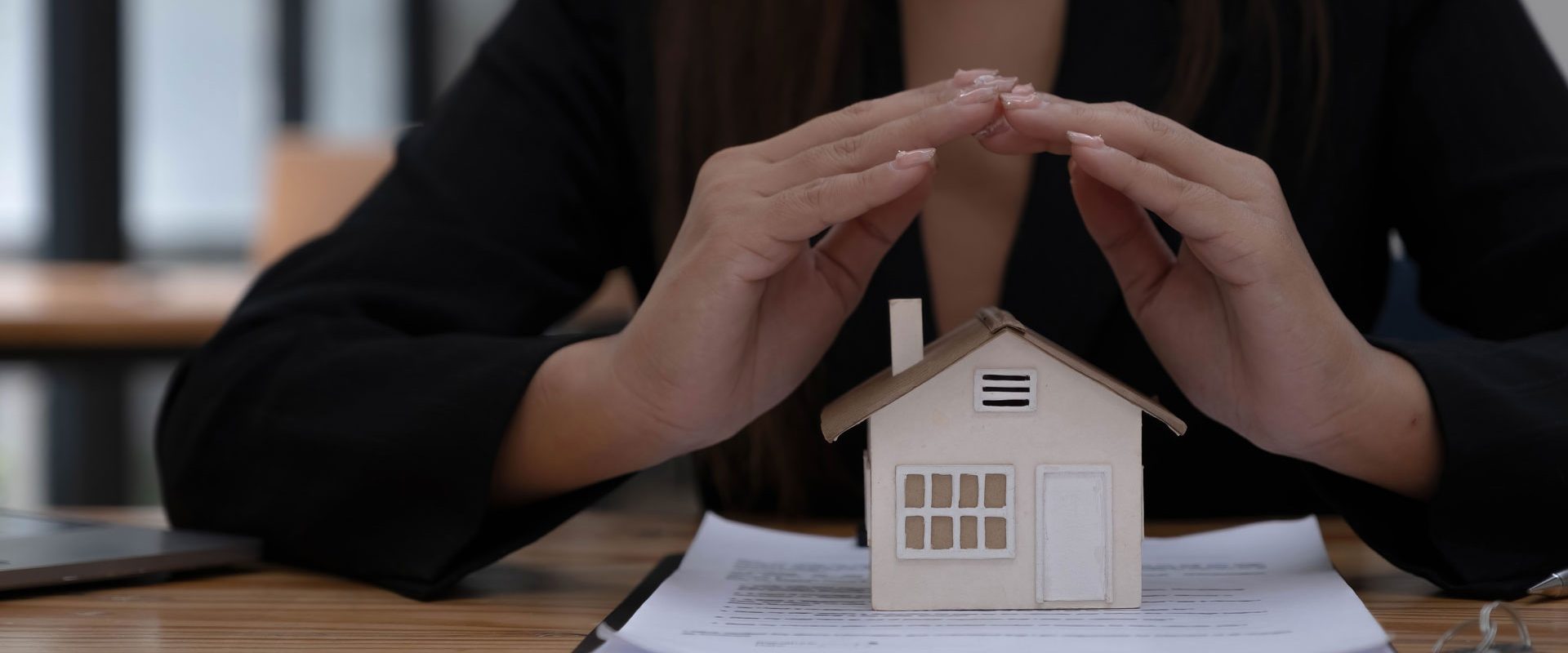 property-insurance-security-concept-protecting-gesture-man-symbol-house-wide-banner-composition-with-office-background